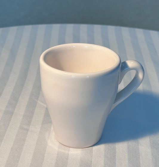 White Demitasse Ceramic Chocolate Drinking Cup (Portugal)